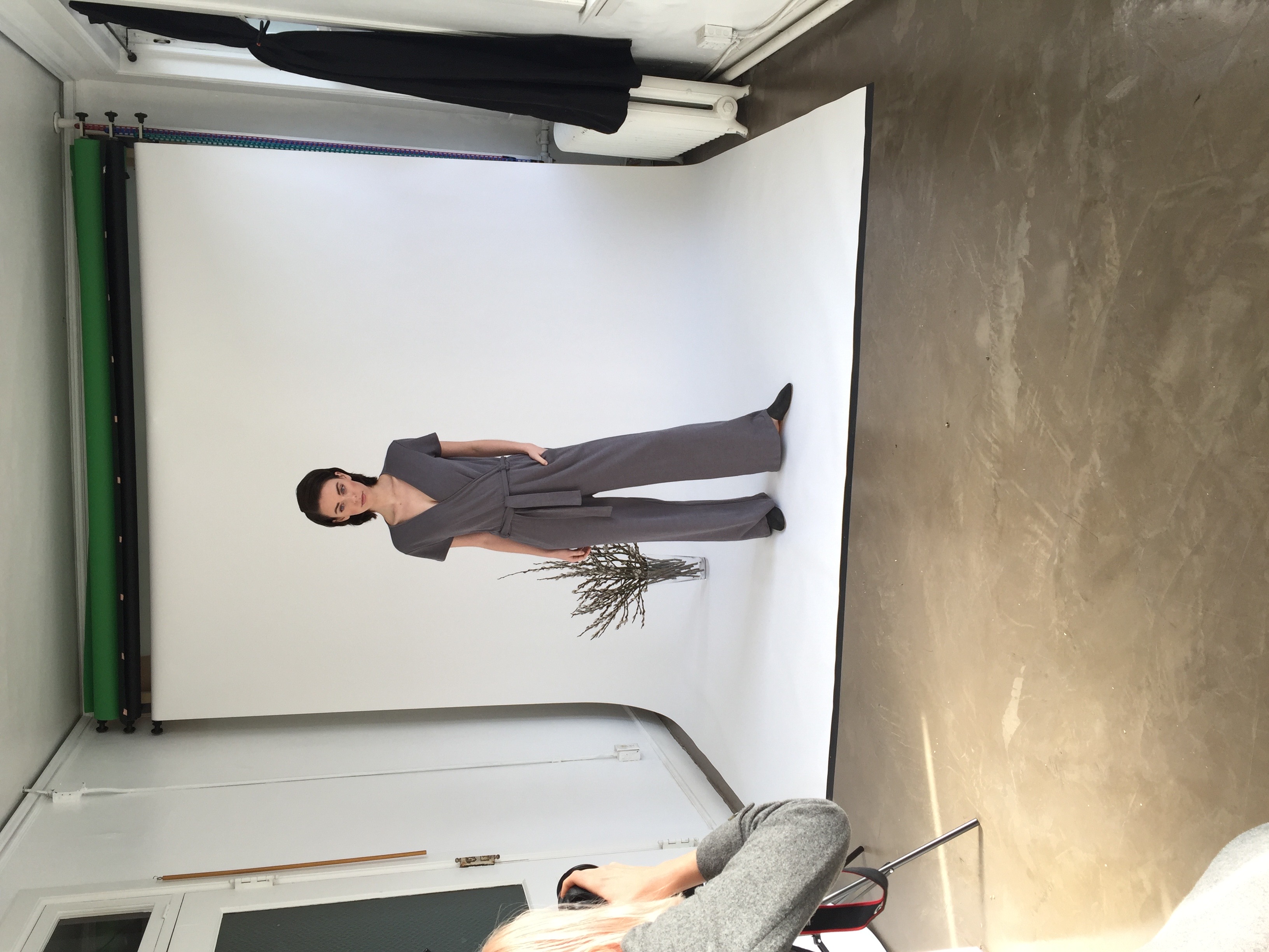 Grey suit studio session